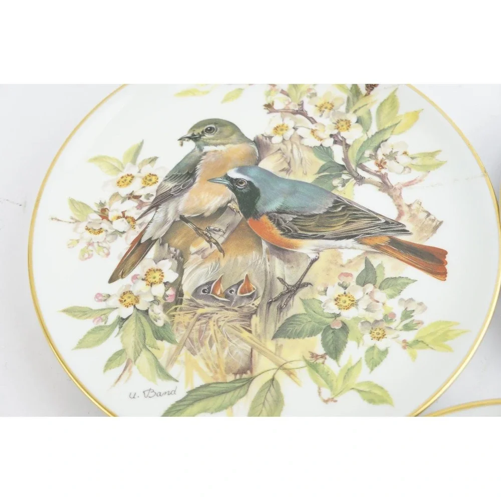 Alt Tirschenreuth WWF Bird Collector Plates 1986 Ursula Band Set of 3 Good